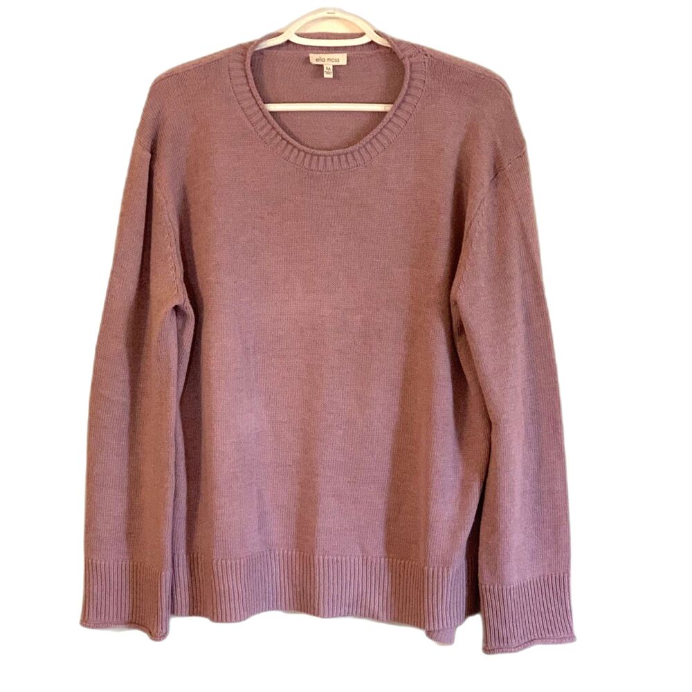 Ella Moss Sweater Dusty Pink Oversized Sz Medium Gorgeous